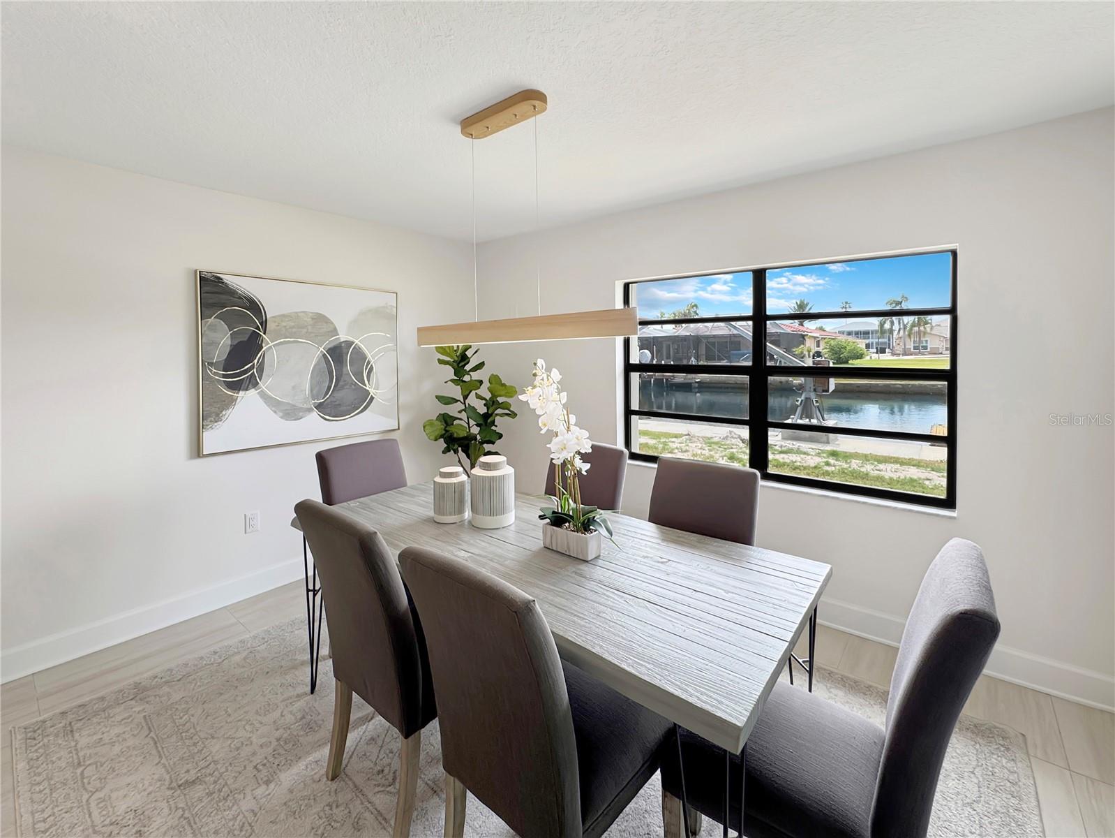 Dining Room – View Toward Backyard Window