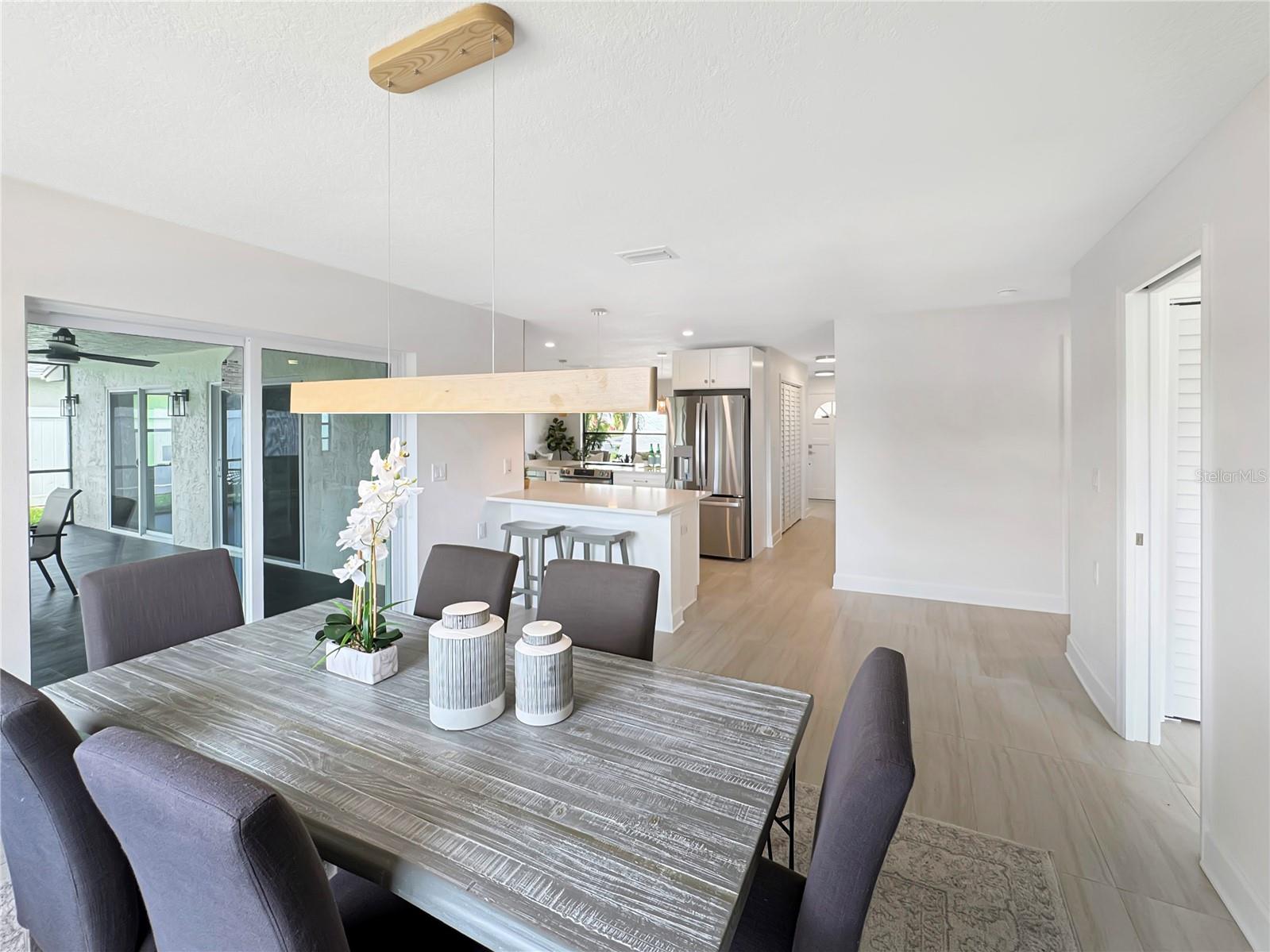 Dining Room – View Toward Kitchen and Hallway