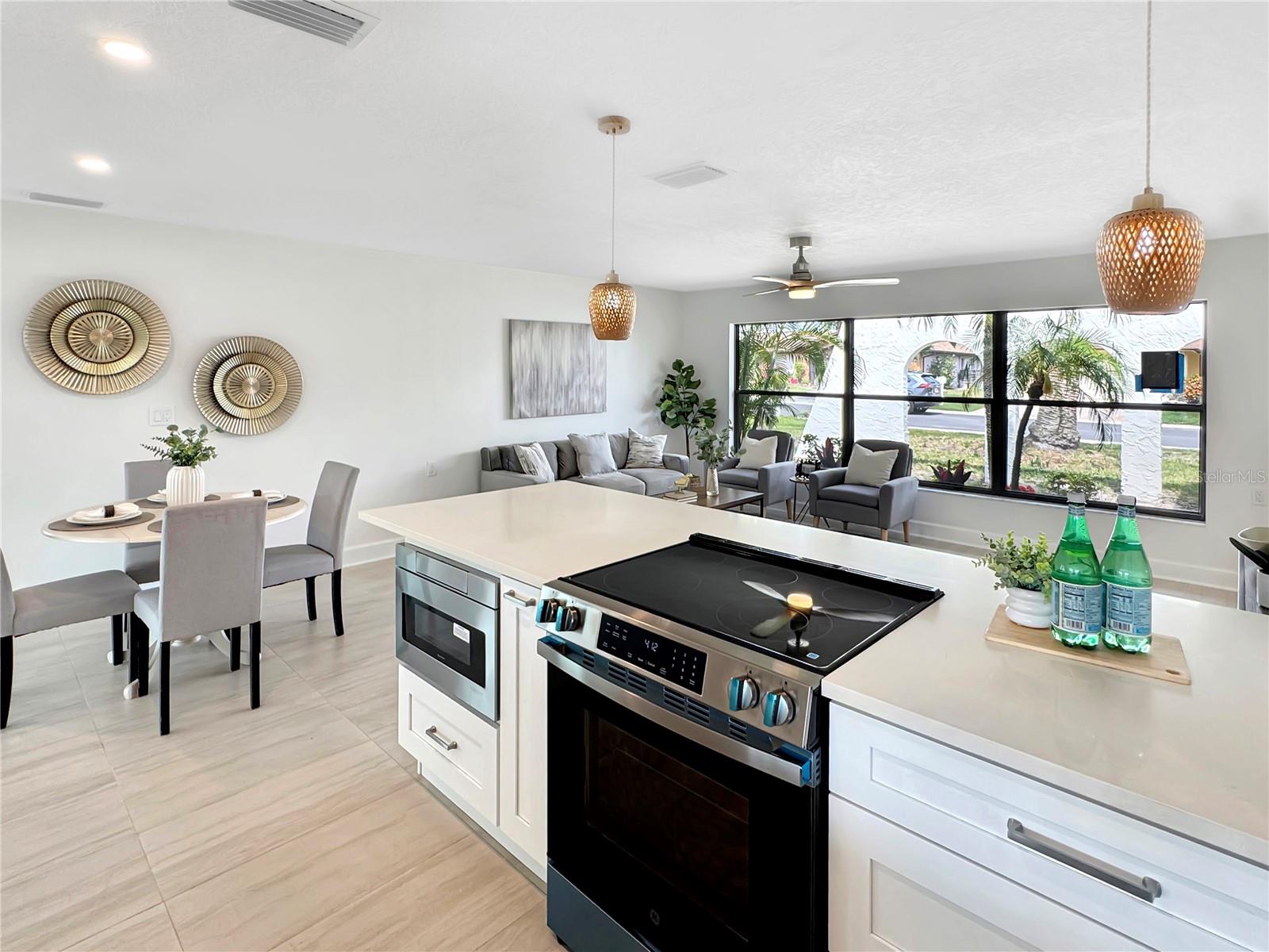 Kitchen – View Toward Living Room & Dining Nook