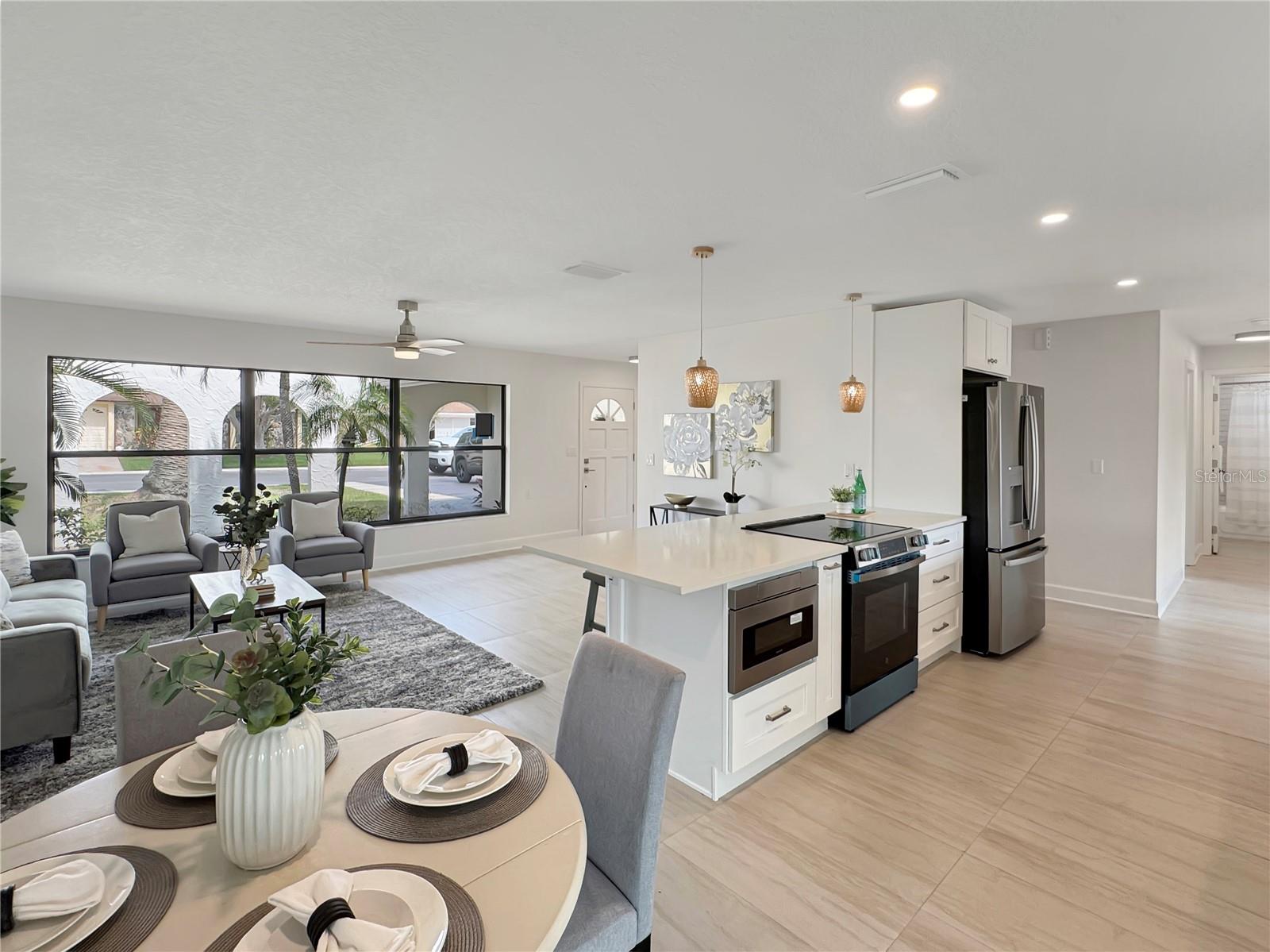 Dining Nook – View Toward Living Room & Front Entry