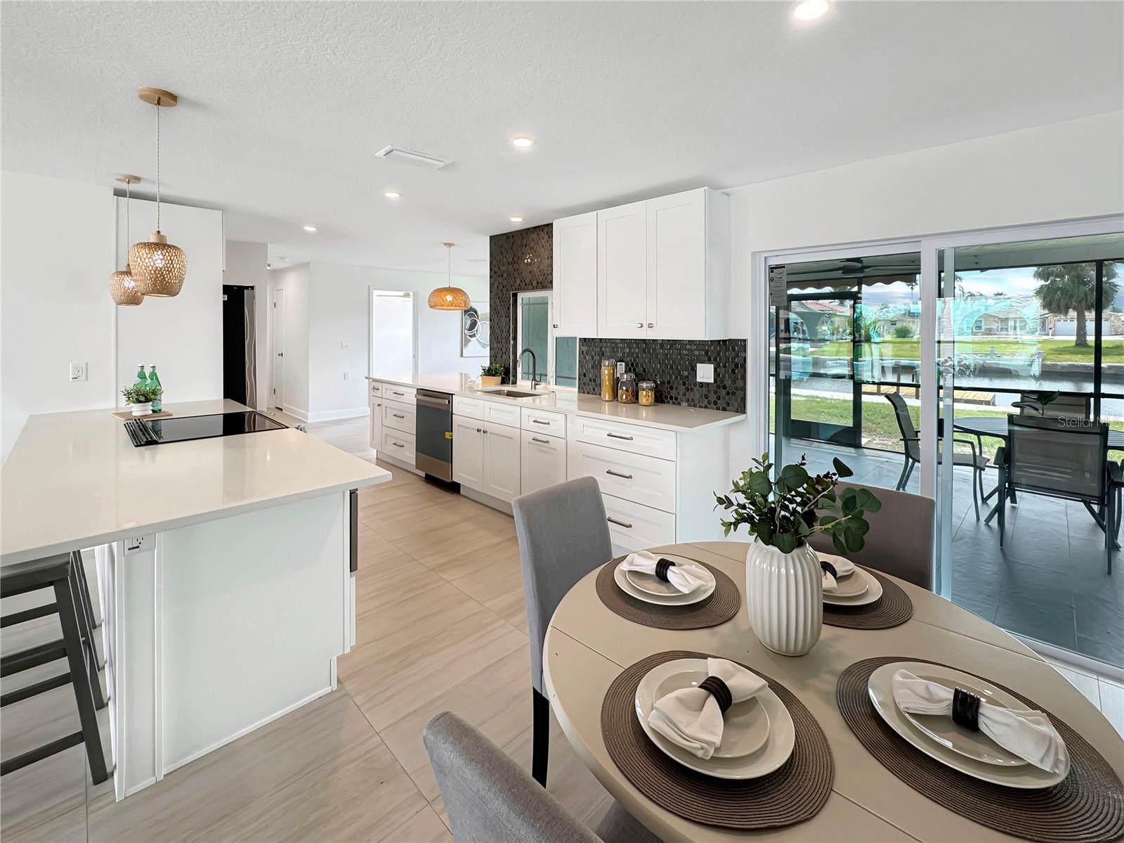 Dining Nook – View Toward Kitchen & Dining Room