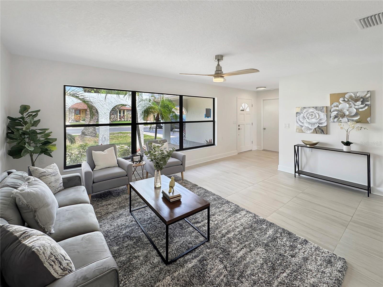 Living Room – Front Window & Entry