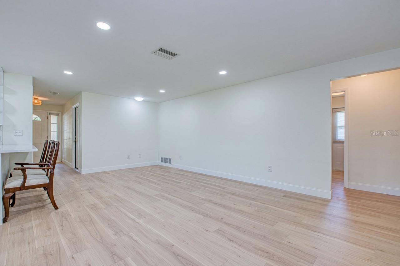 Family Room - View from back to Front Door