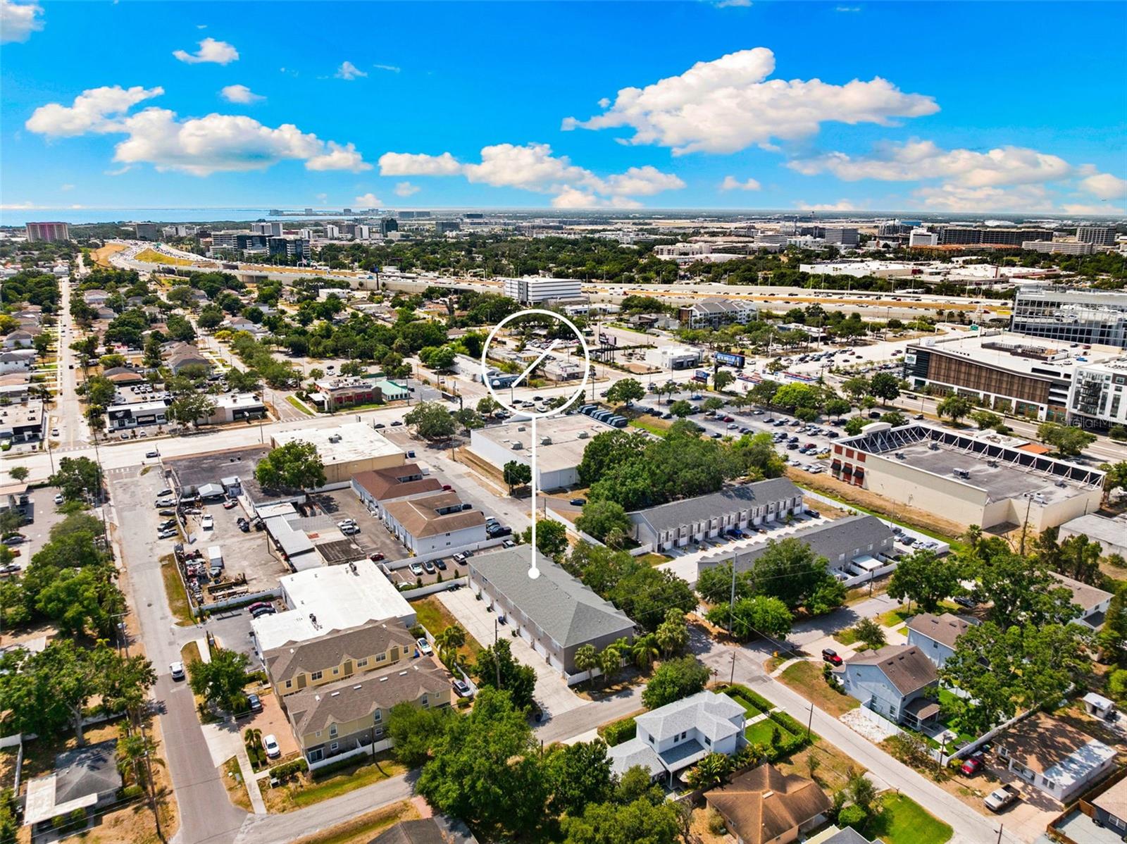View of I-275, N Dale Mabry, and Tampa International Airport