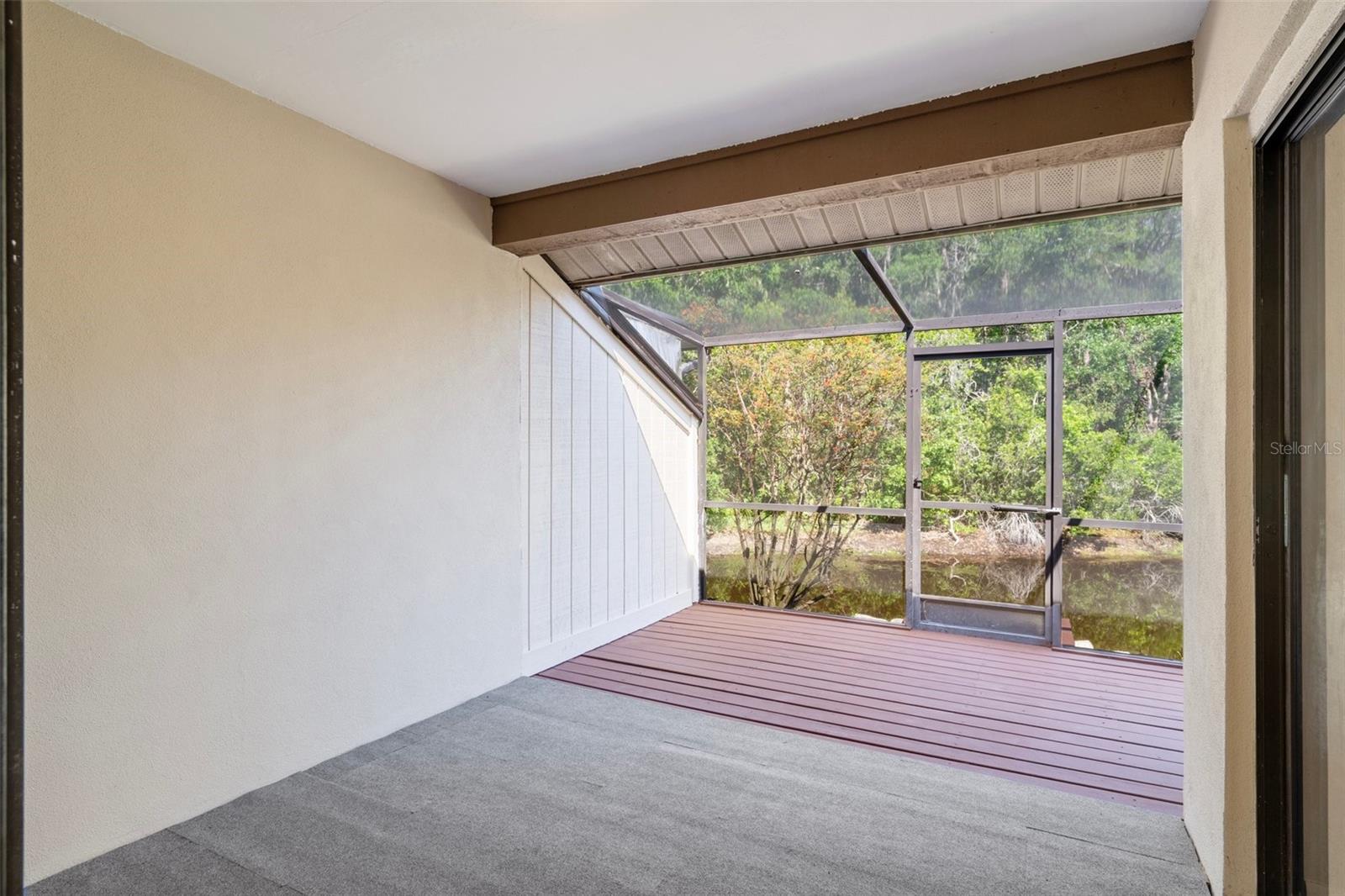 Covered porch outside of Kitchen/dining