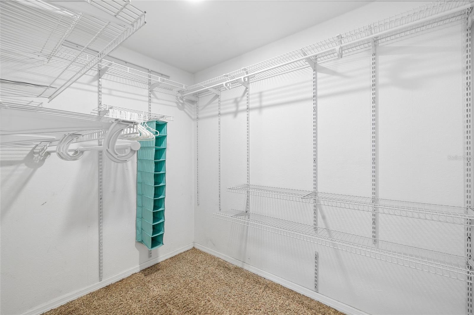 Oversized primary walk in closet