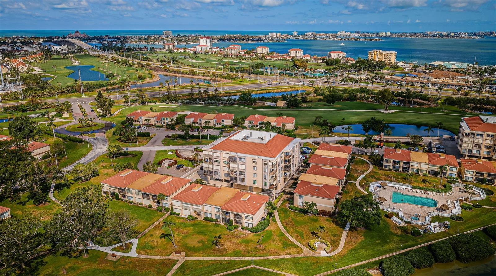 Quiet, scenic,  well-maintained building with elevator, storage, and reserved parking.