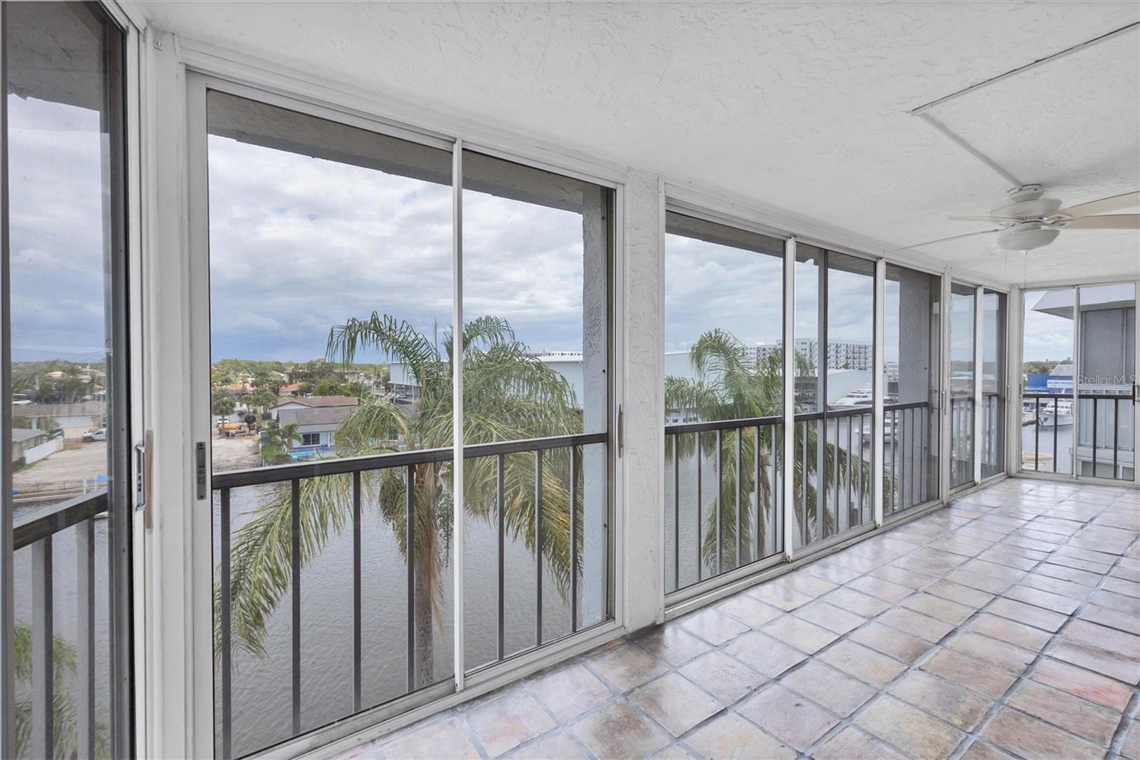 Huge balcony overlooking the grand canal and marina