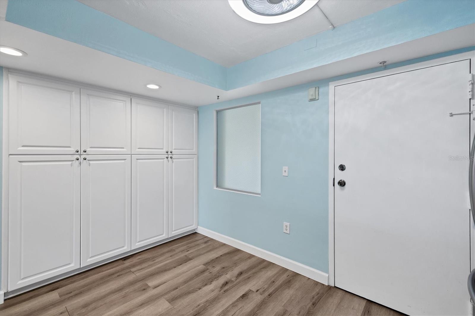 loads of cabinets and storage