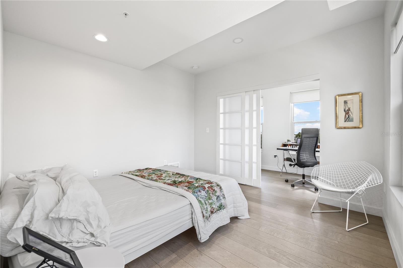 Slide the Shoji doors to settle in for a restful night's sleep.