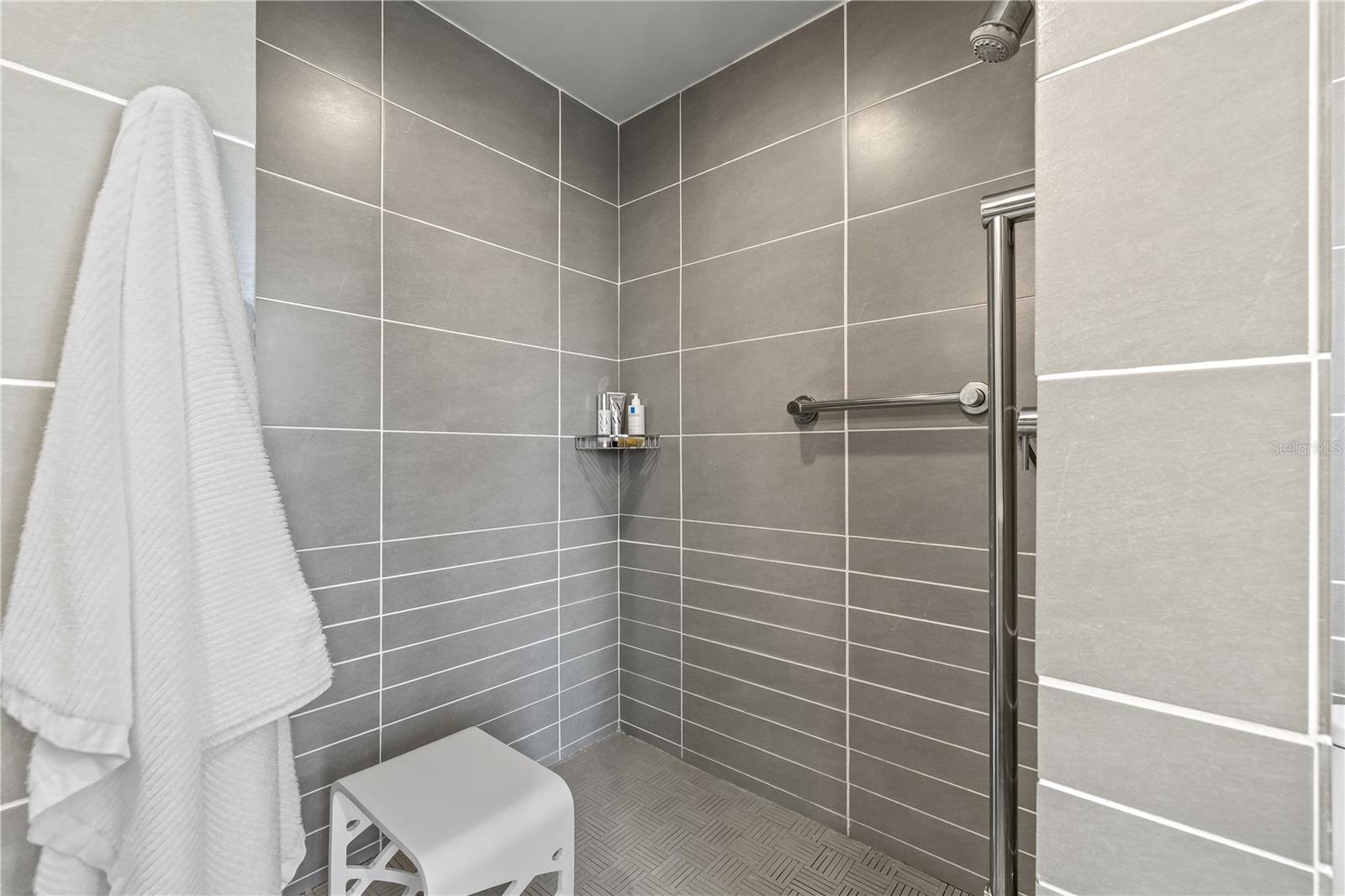 Primary shower.