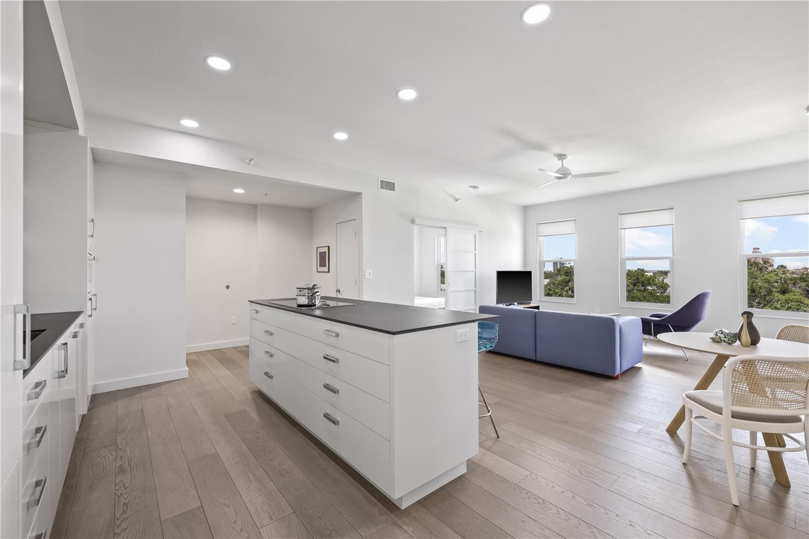 Beautiful open concept with spectacular views - both with sunrises and moon gazing.