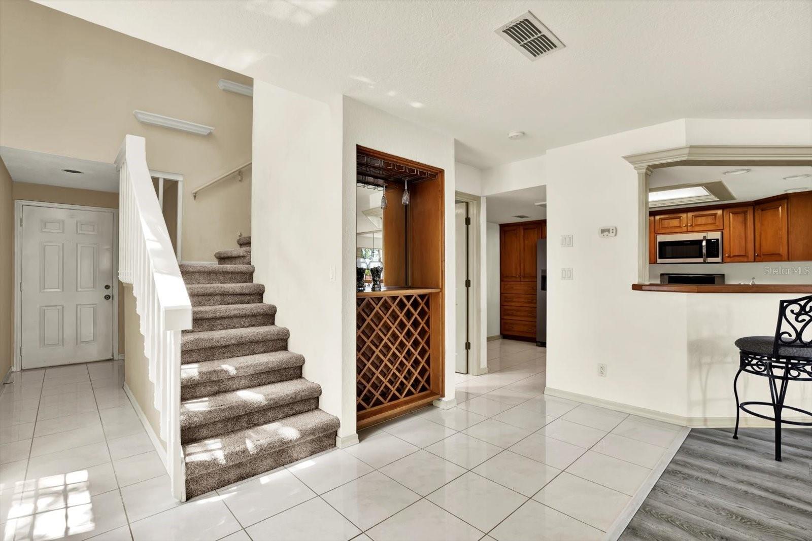 Foyer and Kitchen