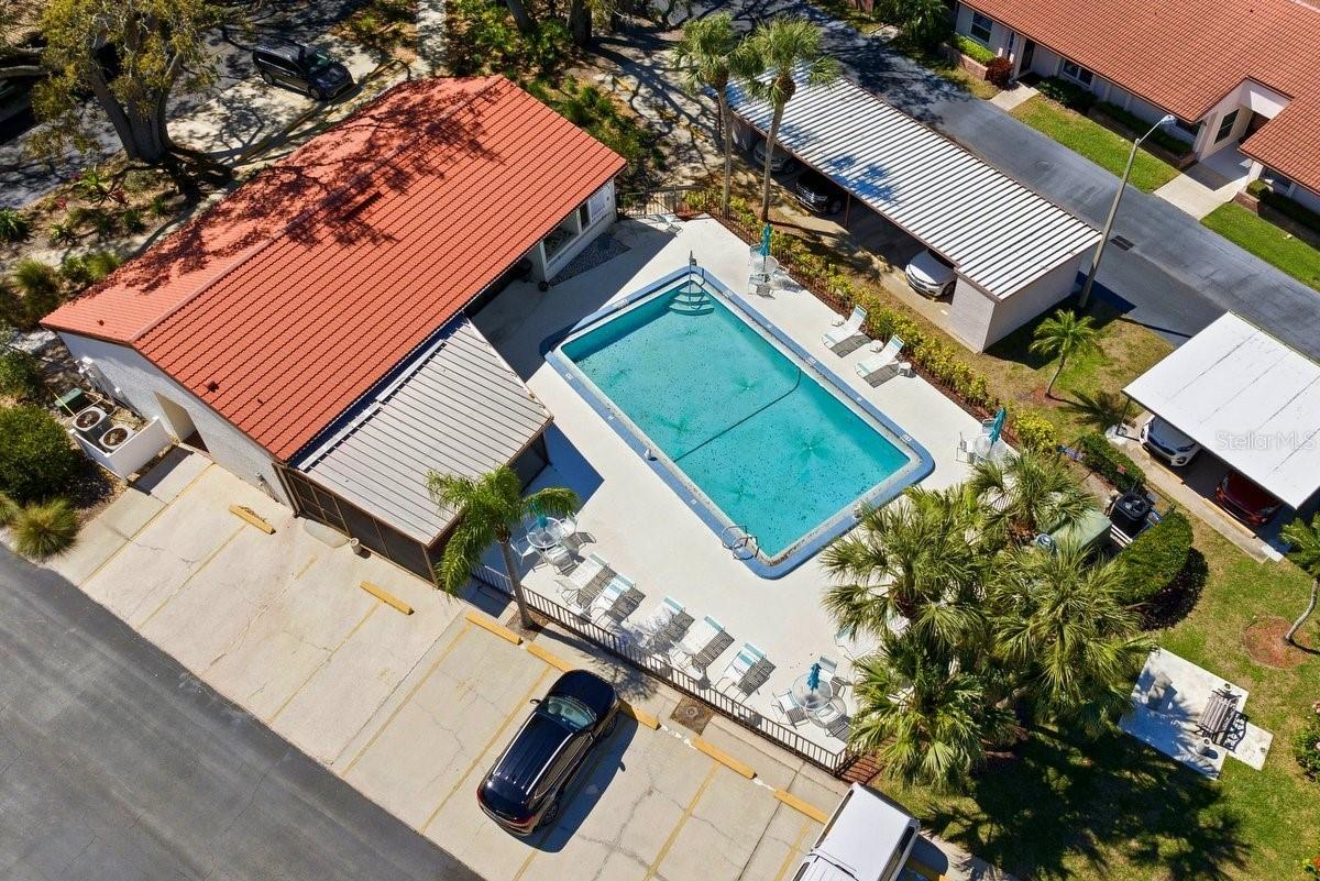 Clubhouse-Pool Aerial