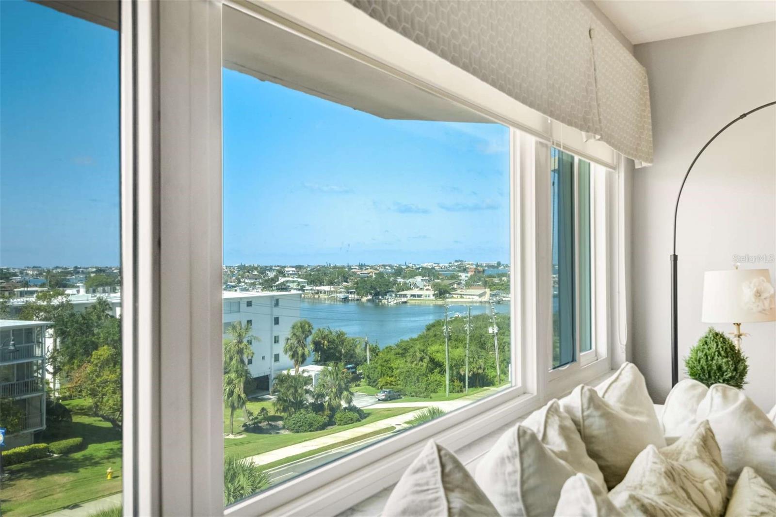 Southern water views from living room