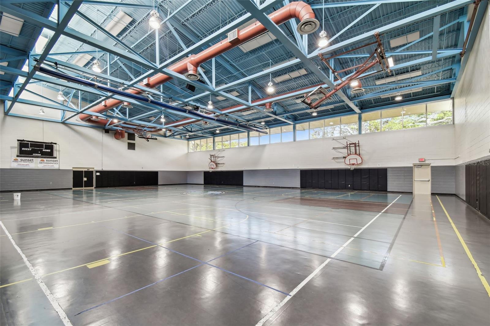 City gymnasium is a short walk down the street.