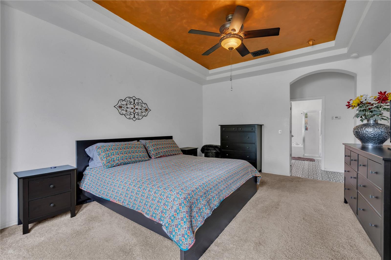 Spacious primary bedroom with ensuite