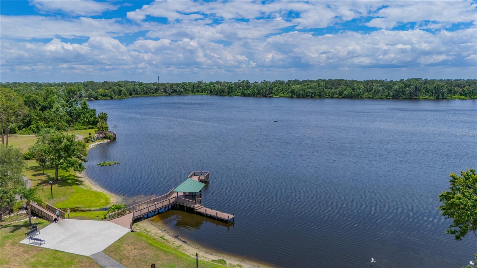 Community lake and dock