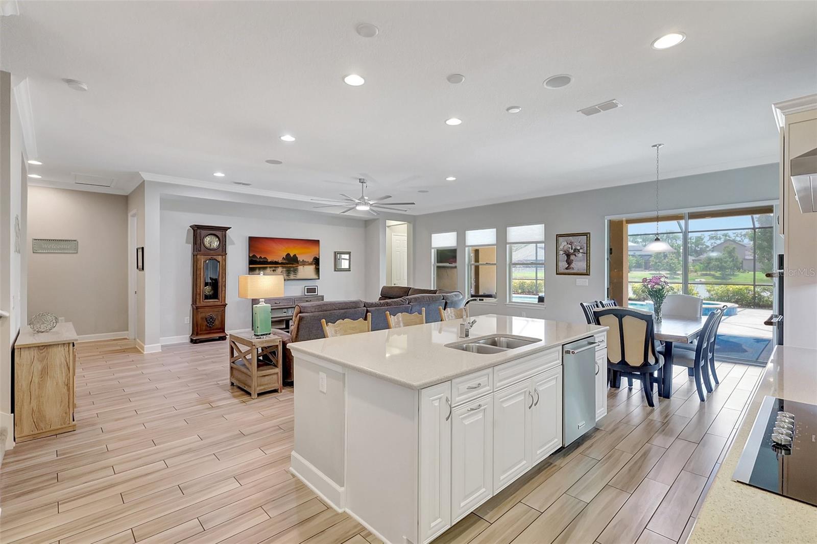Eat In Kitchen Nook and Open Floor plan is perfect for keeping everyone together
