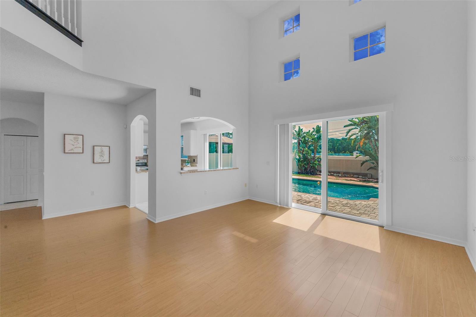 Hurricane Impact Sliding Doors to Pool