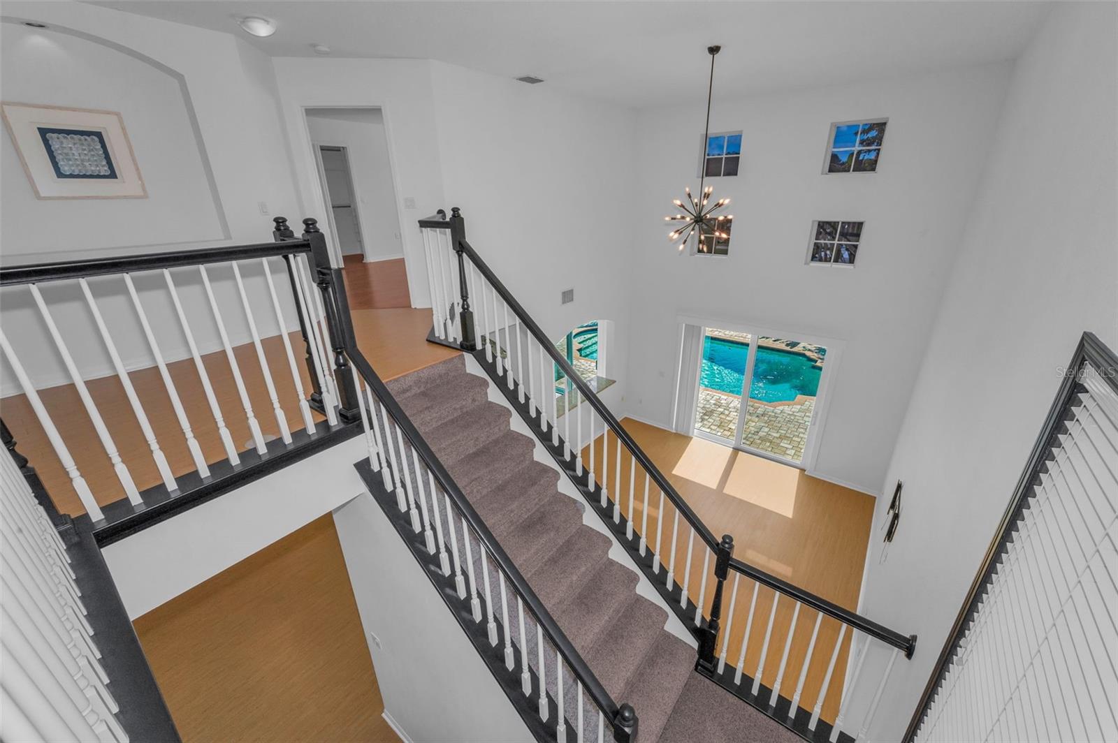 Black Accented Stair Railings