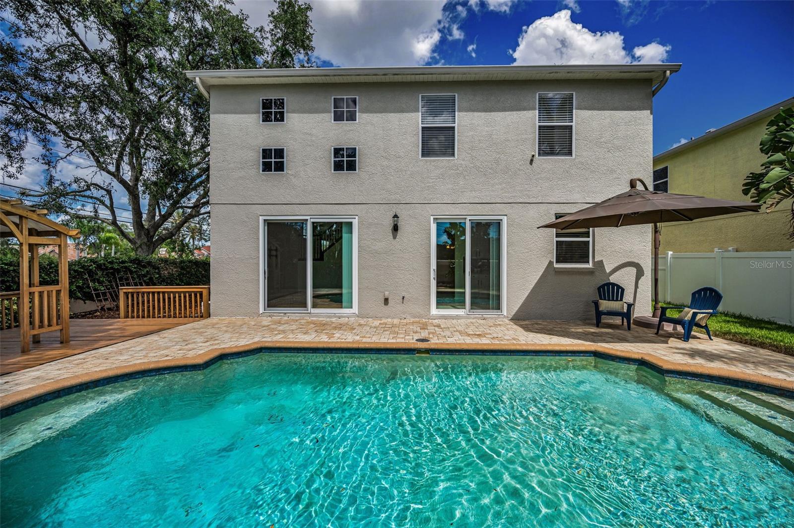 Back Exterior Pool View