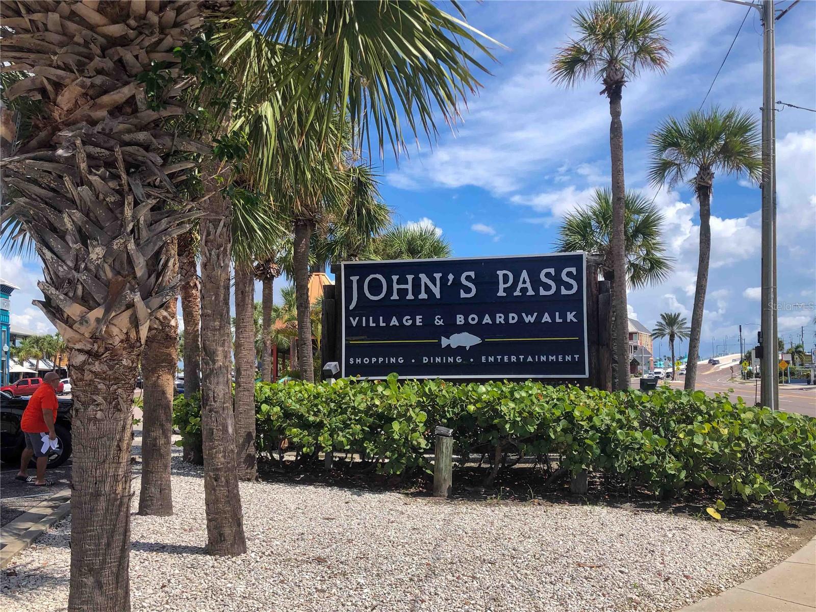 Less than 15 minutes to John's Pass