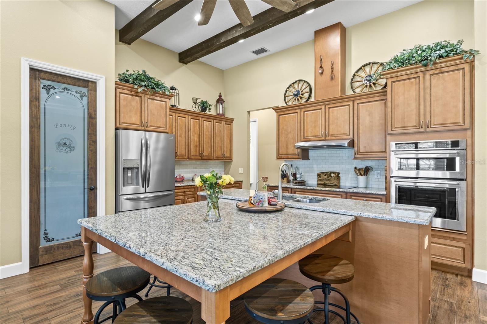 Kitchen Facing Walk in Pantry