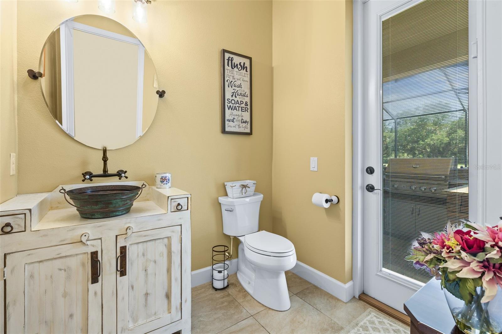 Bathroom with Patio access