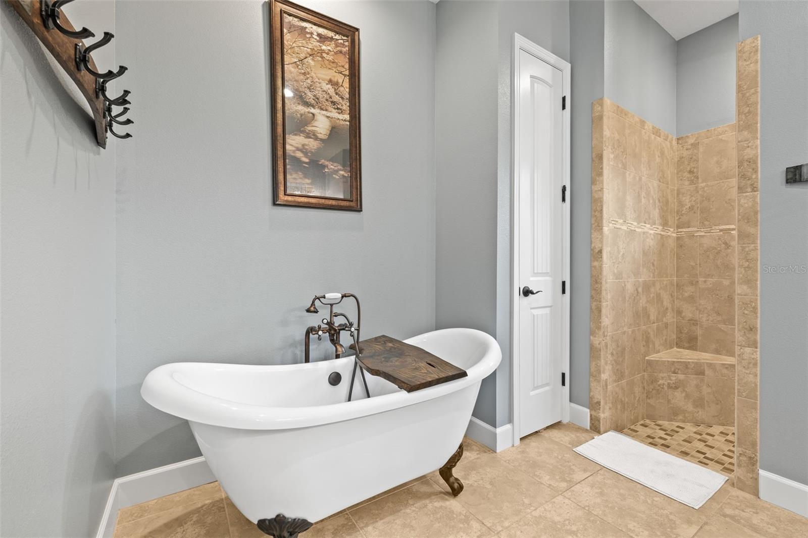 Master Bath with Clawfoot tub