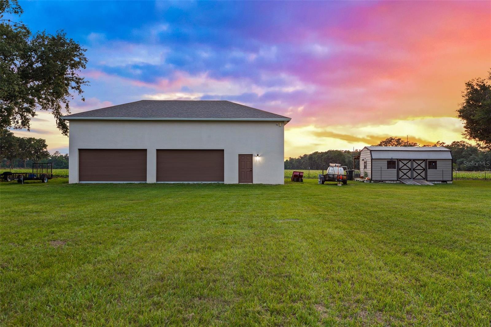 Detached garage and Shed