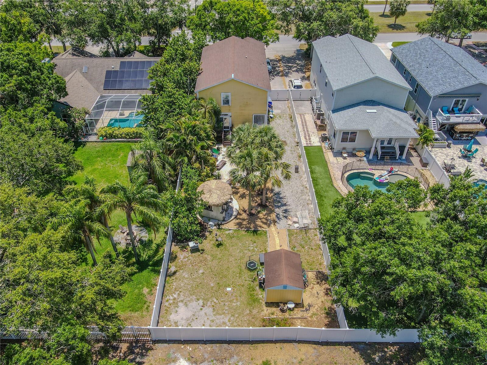 Large, private backyard