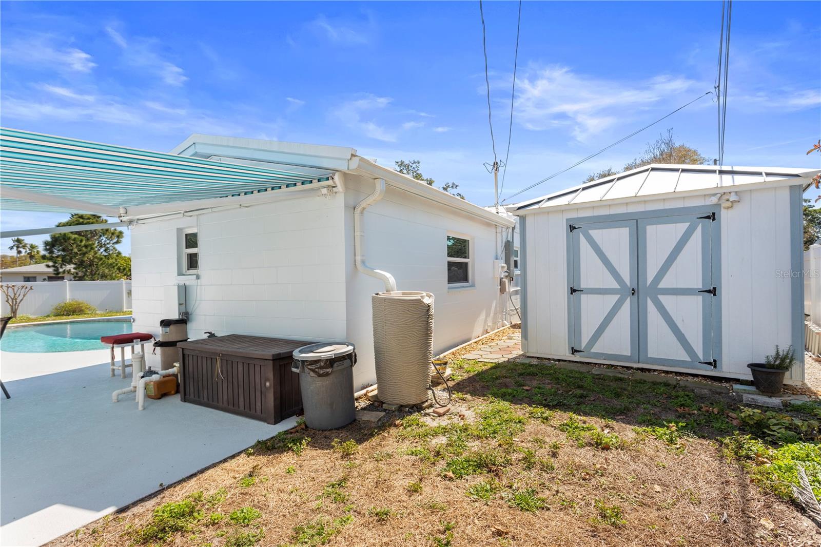 One of 2 spacious sheds located on the property.