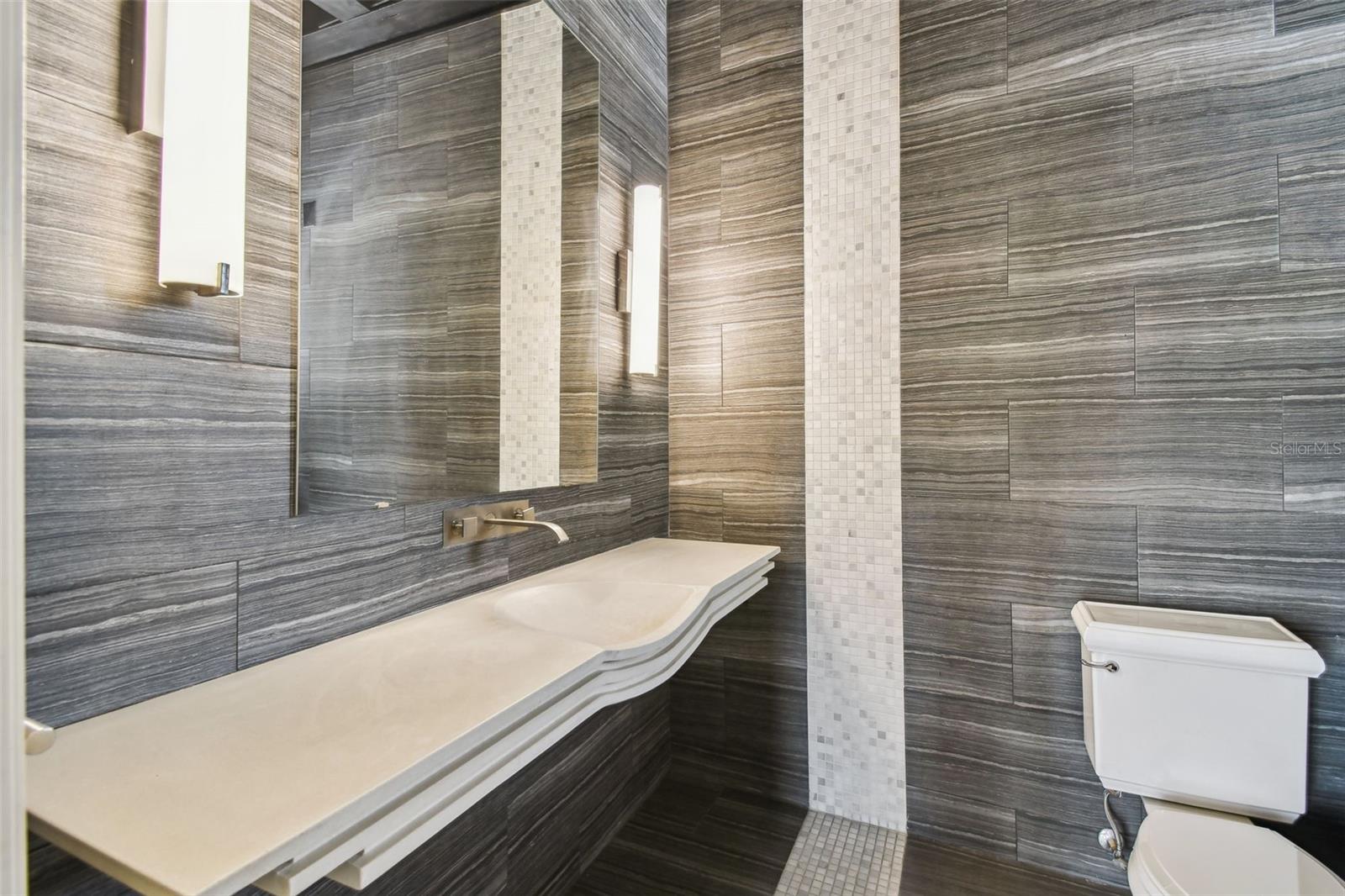 Full bath off living room