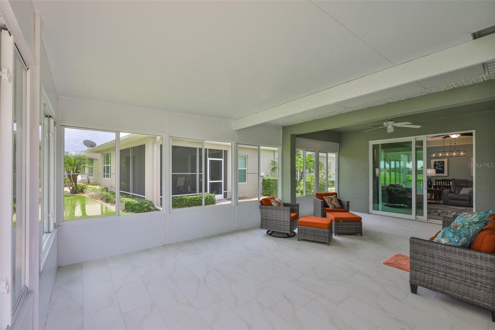 HUGE and spacious for entertaining or just enjoying watching the golfers and wildlife go by.