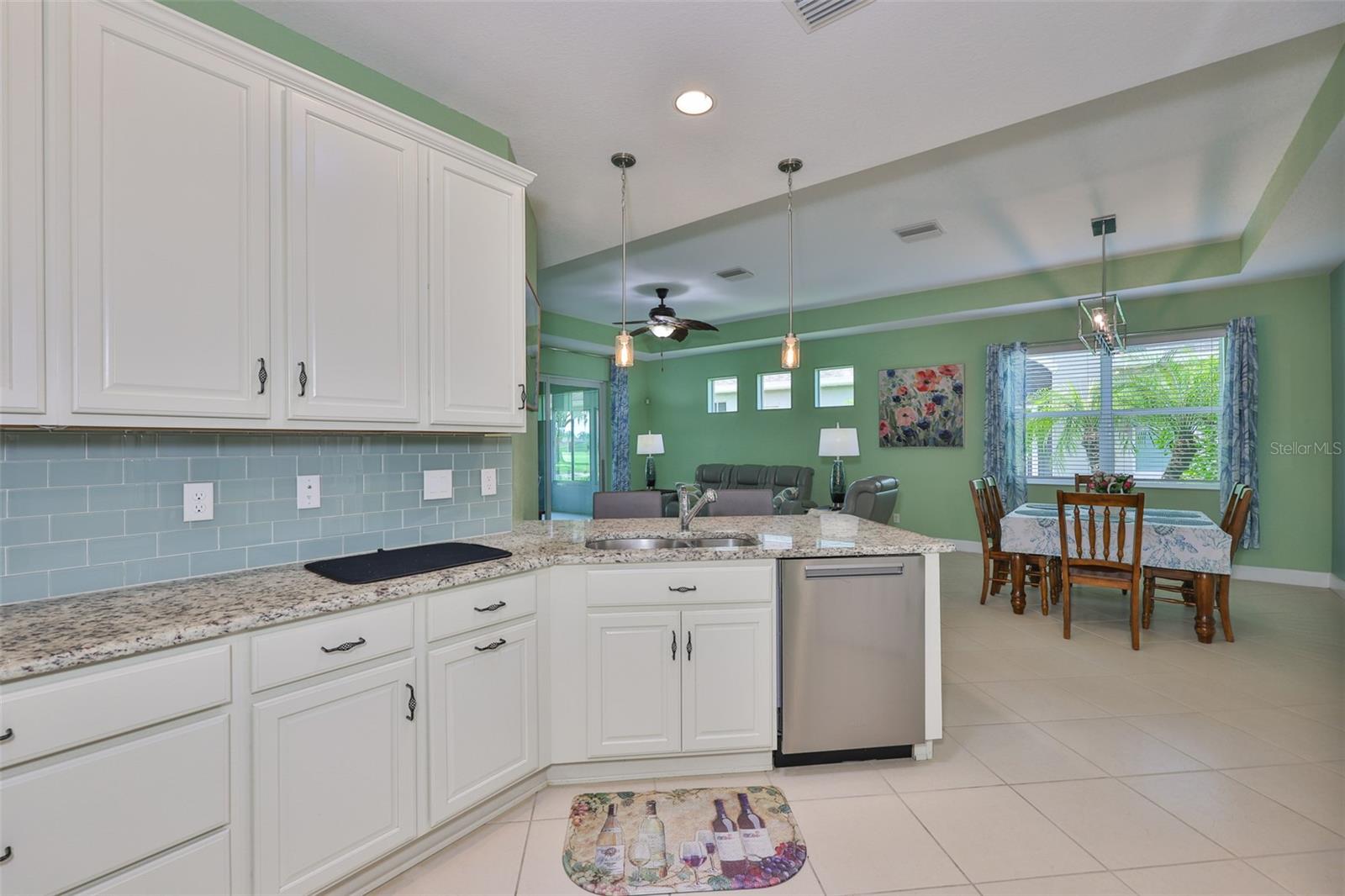Open to the rest of the floor plan, you never feel that you are secluded from whatever is going on with family and friends.