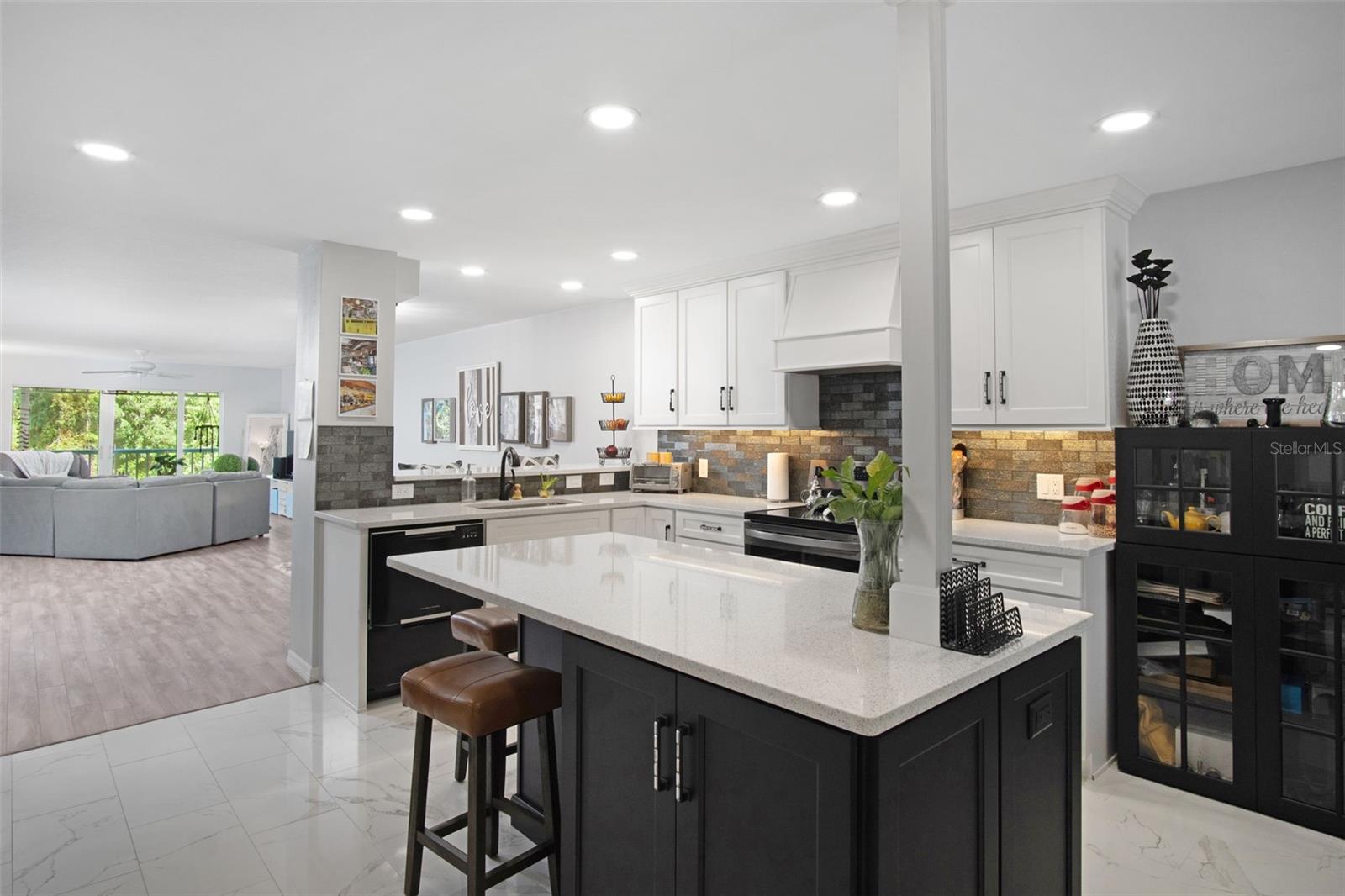 Gorgeous Remodeled Kitchen with Cambria Whitney Quartz countertops
