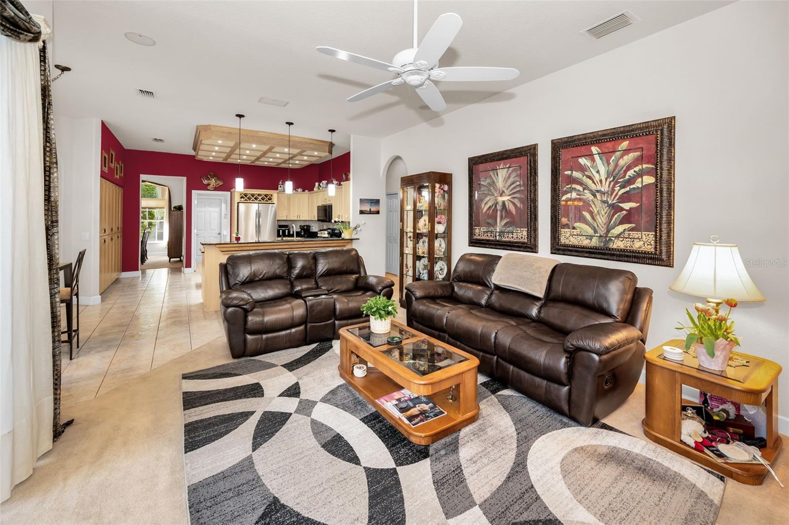 View of Family Room & Kitchen