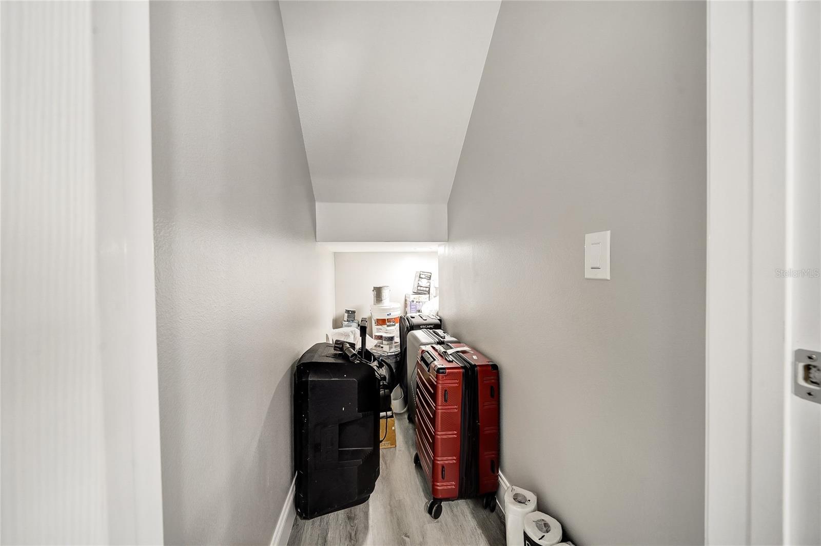 Storage under stairs