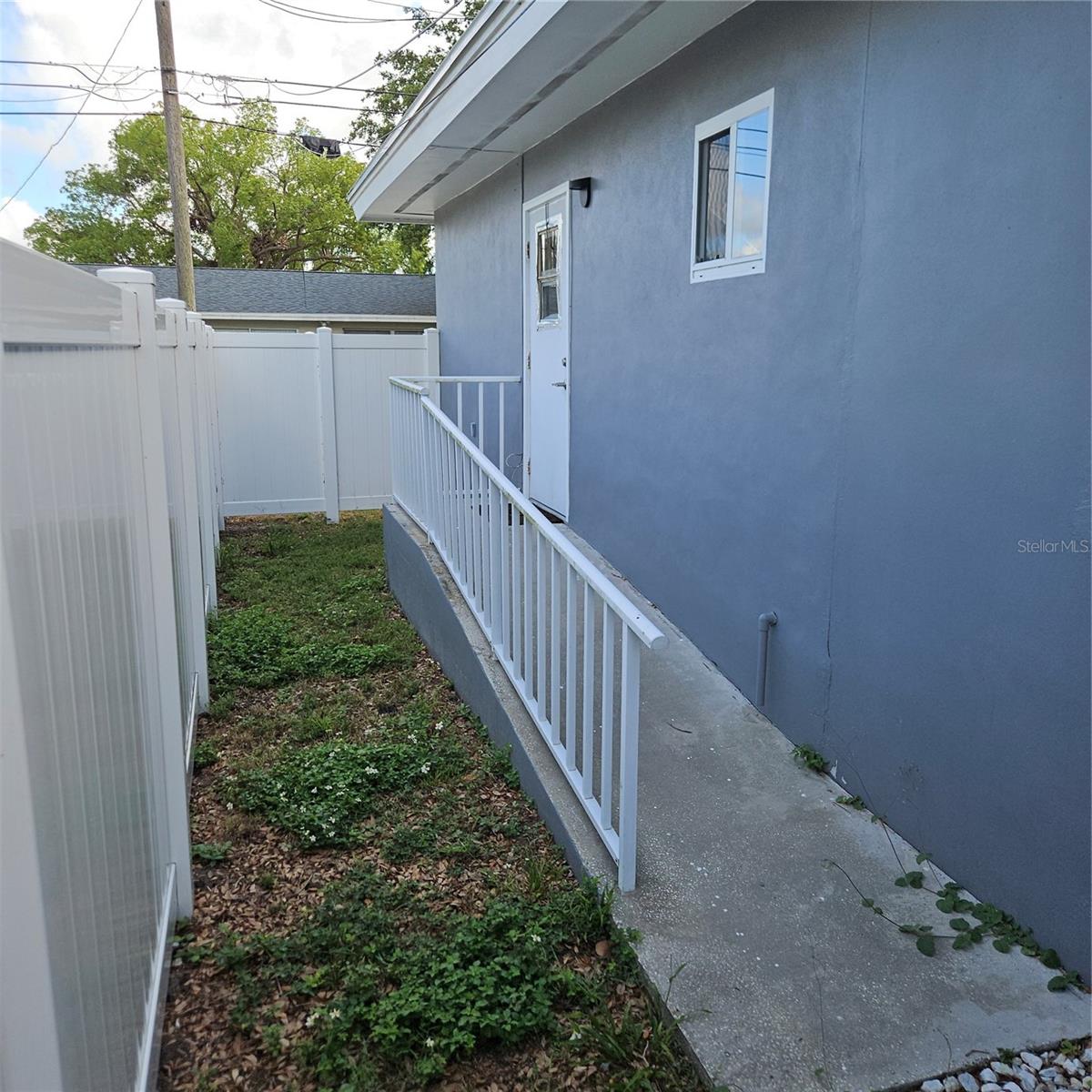 Ramp to Apartment behind the gate