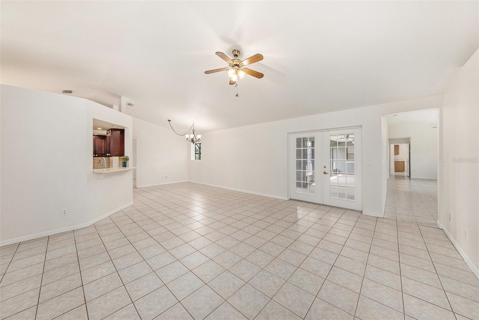 Enter Front Door into expansive Living Room