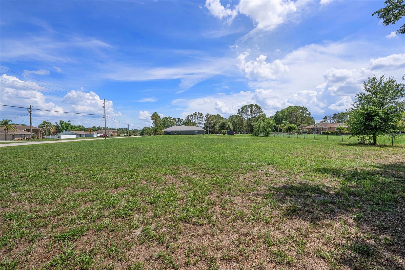 View from property line
