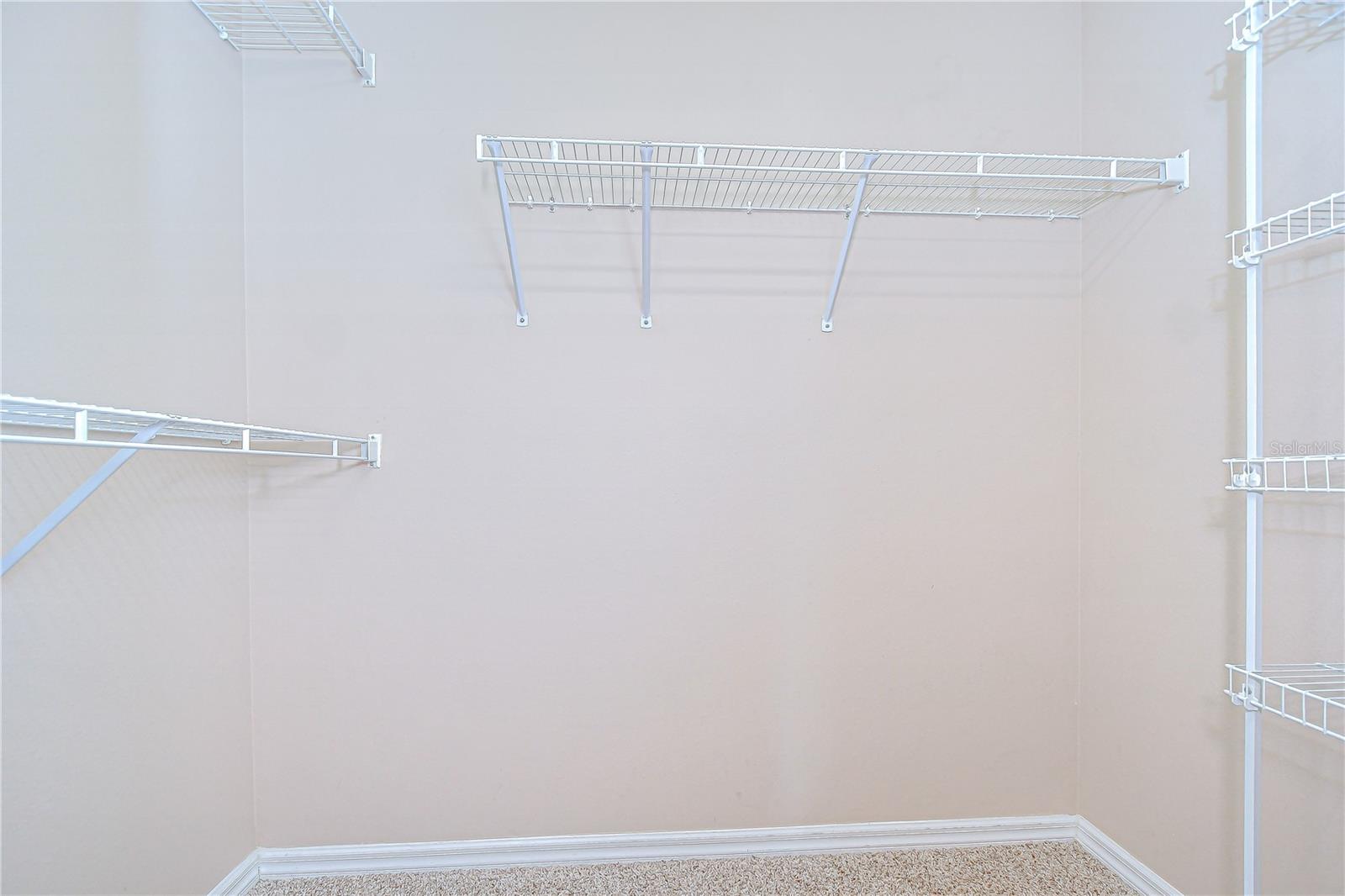 Two walk-in closets!