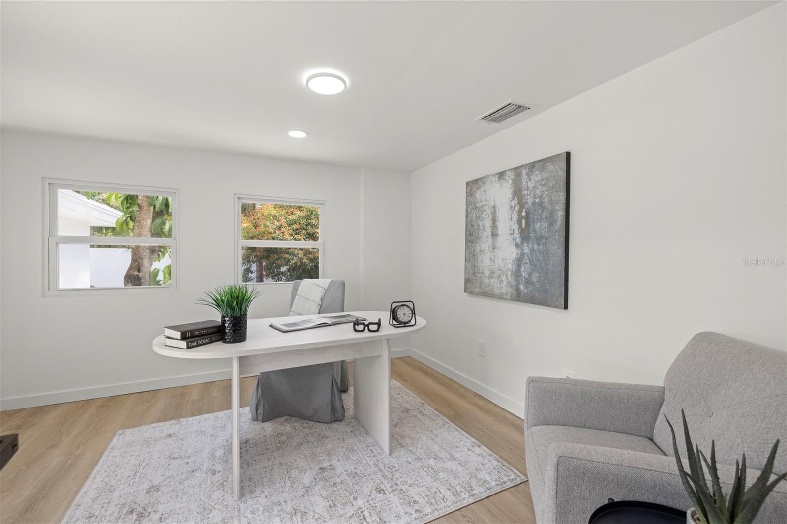 office with backyard access
