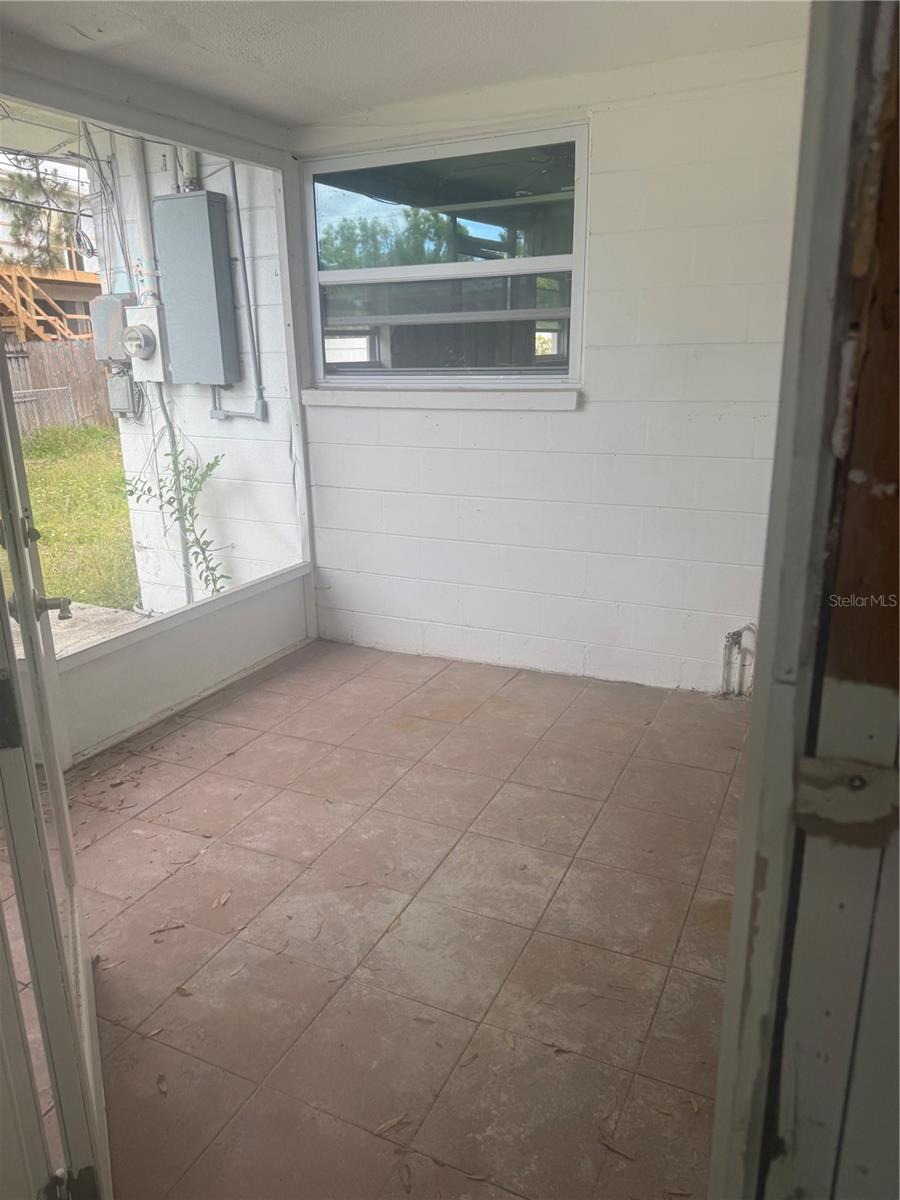 Screened porch