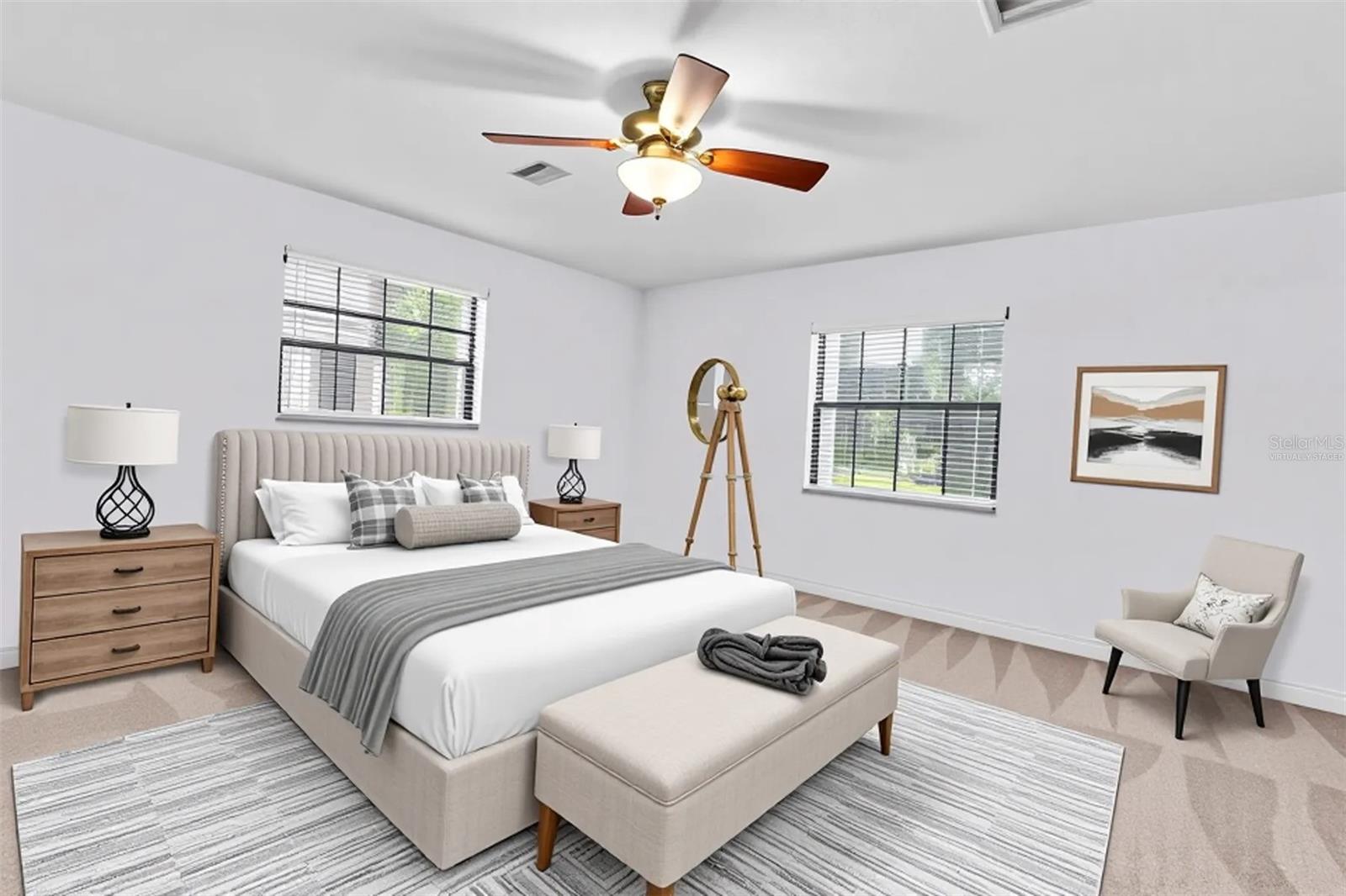 virtually staged owners suite