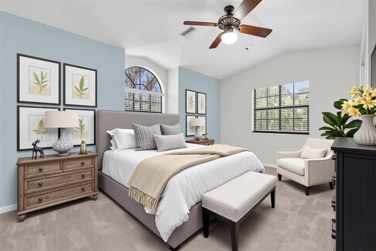 virtually staged bedroom 2