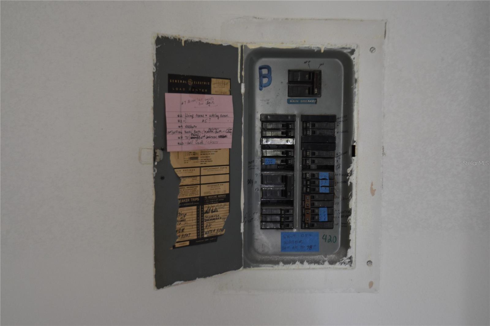 Main electrical panel