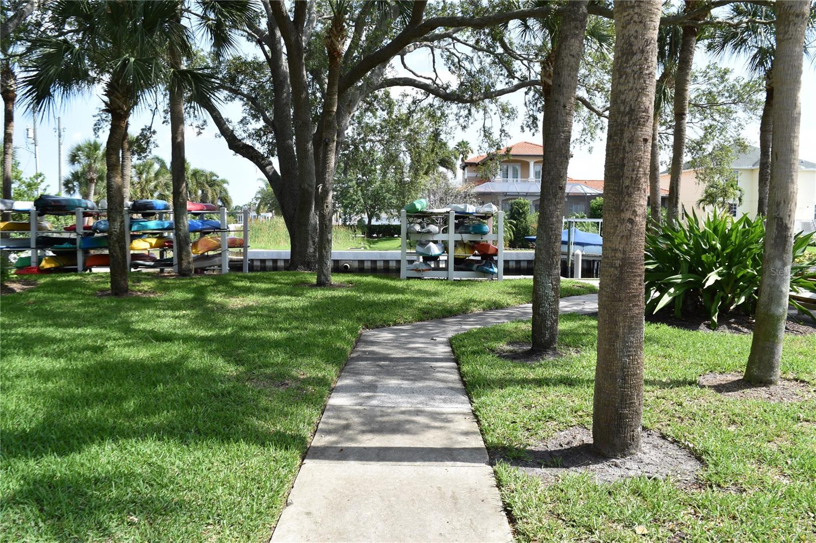 Walkway to Kayak storage area