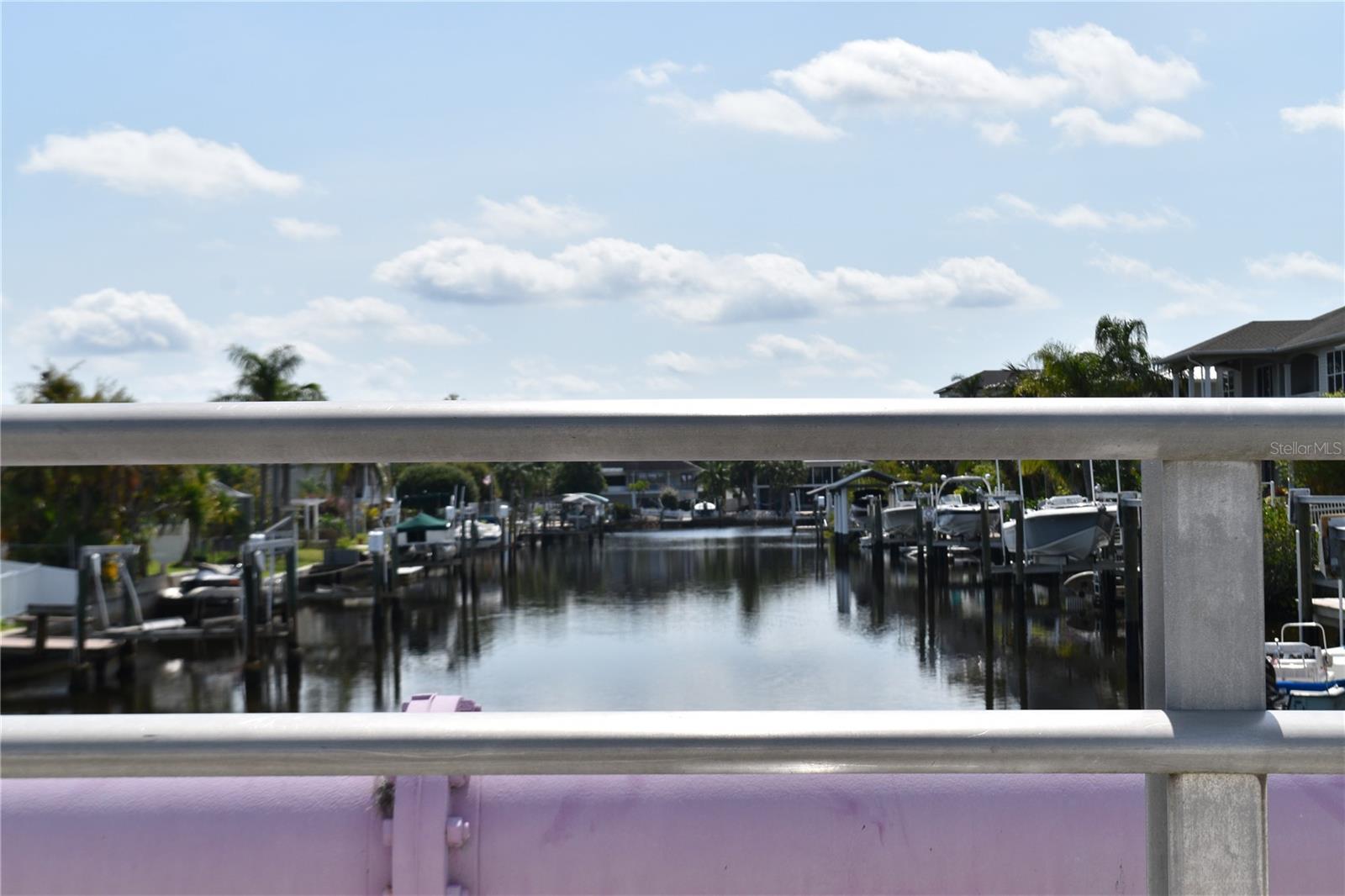 East View of Canal to Whitcomb Bayou from the unit